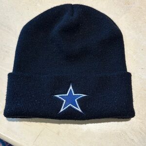 Black Beanie with Blue Star Logo